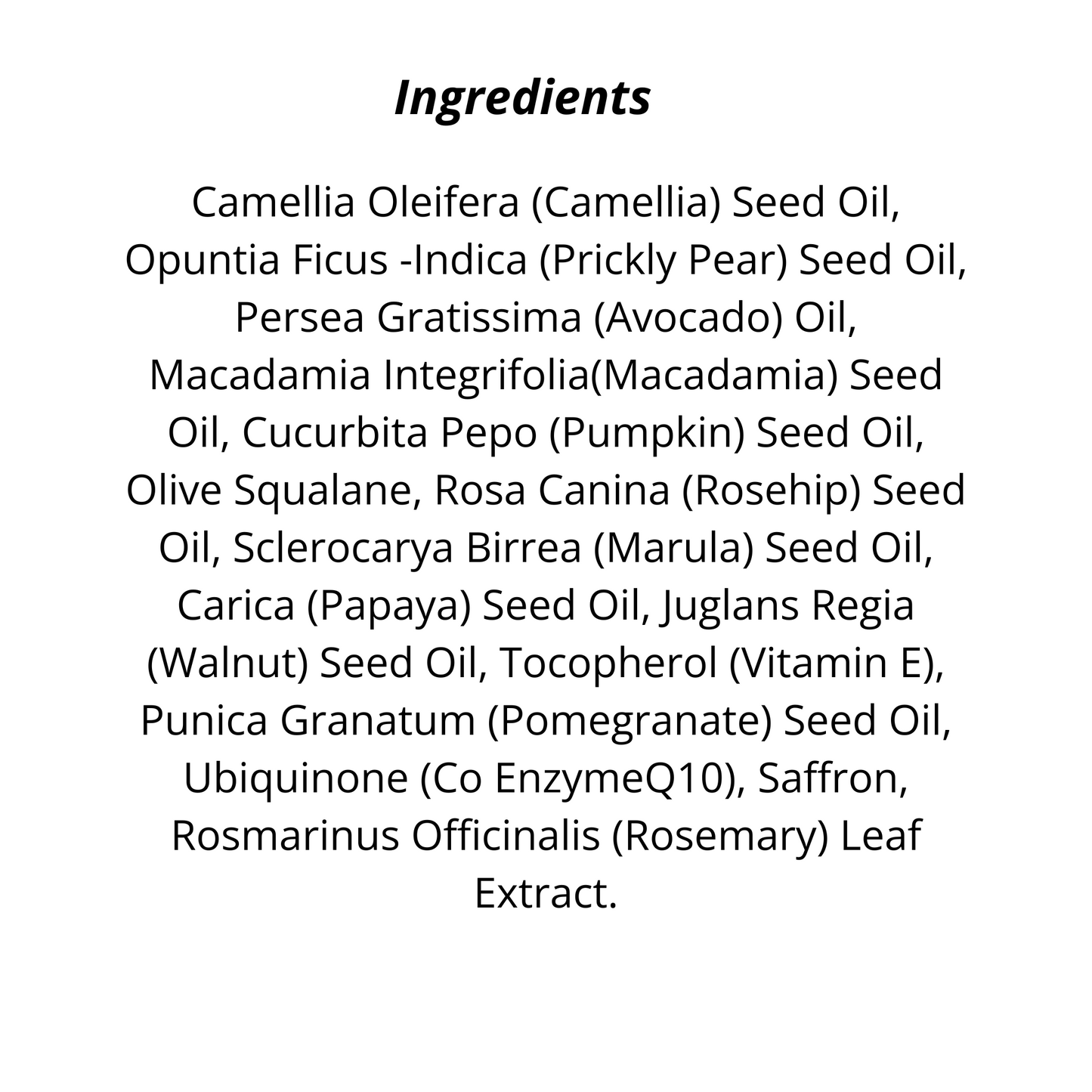 Seed Glow Face Oil