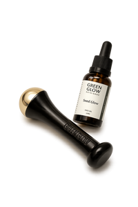 Green Glow Beauty Bundle face oil and Kansa Wand set