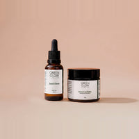 Green Glow product photo on the blush background
