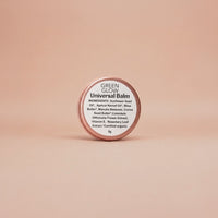 Green Glow product photo on the blush background